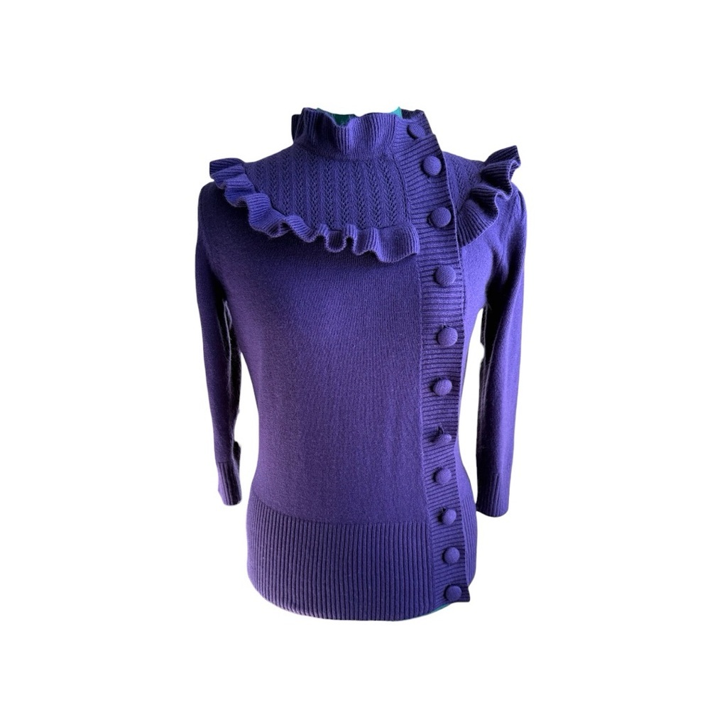 Vintage Y2K dELiA*s Ruffled Turtleneck Sweater